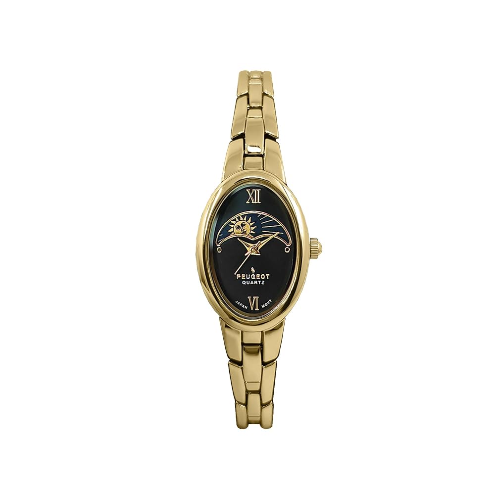 PEUGEOT腕時計 Amazon.com: Peugeot Womens 30mm x 20mm Oval Watch with Sun